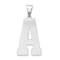 Sterling Silver Initial Letter A Charm Pendant Jewelry! 35mm x 17mm